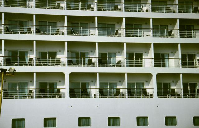  [Cruise-ship balconies] 